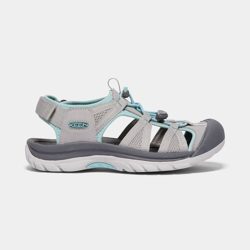 Discount Keen Venice II H2 Womens Sandals Grey/Turquoise (9213-YJHQX)